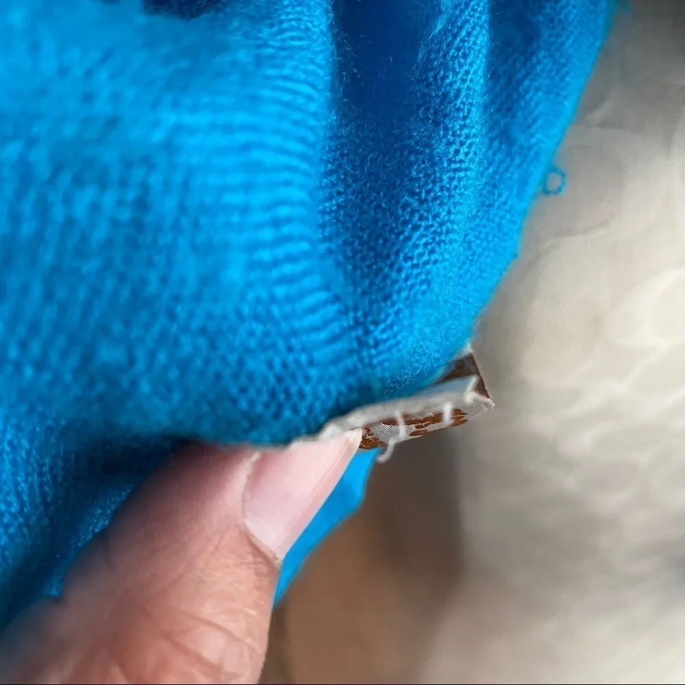 Pashmina Fringe Scarf Aqua